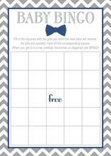 Powder Blue Adorable Hoot Baby Bingo Cards