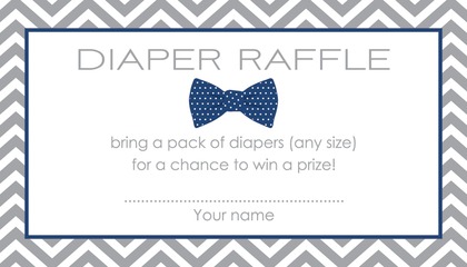 Navy Bow Tie Bring A Book Card