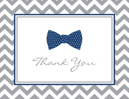 Navy Bow Tie Baby Wish Cards