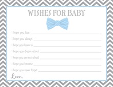 Light Blue Polka Dots Baby Wishes