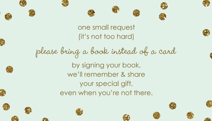 Gold Glitter Graphic Dots Mint Advice Cards