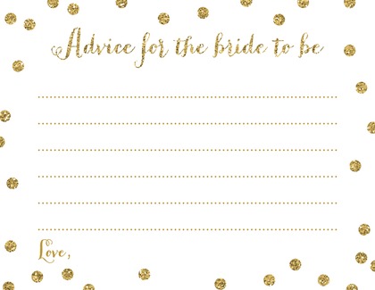 Faux Gold Glitter Dots Scavenger Hunt