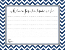 Pink Hearts Bridal Advice Cards