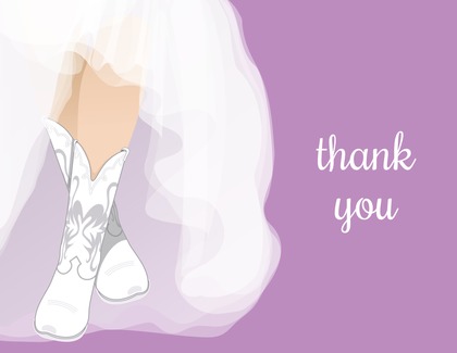 White Wedding Boots Pink Bridal Note