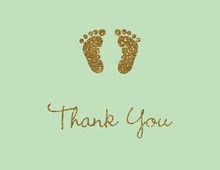 Blue Baby Feet Footprint Notes