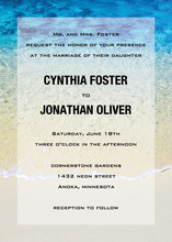 Beachside Photo Background Invitations