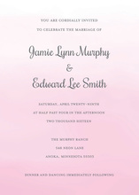 Pink Watercolor Wash Invitations
