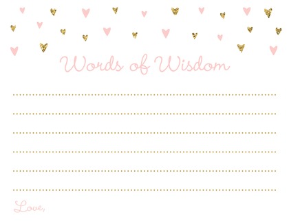 Gold Glitter Graphic Hearts What's In Your Purse Game