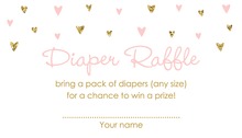 Mountain Adventure Diaper Raffle Cards