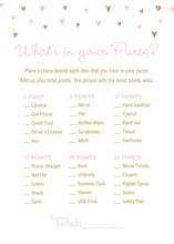 Gold Dots What's In Your Purse Game