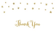 Pink Gold Glitter Graphic Dots Fill-in Thank You Cards