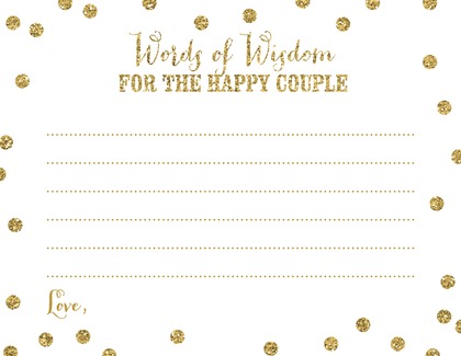 Faux Gold Glitter Dots Scavenger Hunt