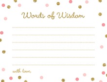 Deep Pink Adorable Hoot Advice Cards