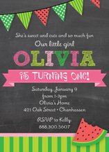 Juicy Watermelon Slices Invitation