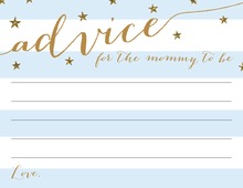 Kraft Black Script Advice Cards