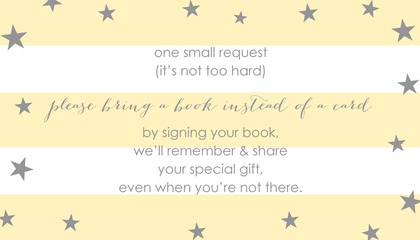 Yellow Stripes Grey Stars Advice Cards