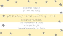 Whimsical Script Chalkboard Bring A Book Card