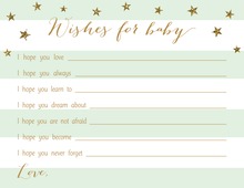 Boho Blue Tribal Patterns Baby Wish Cards