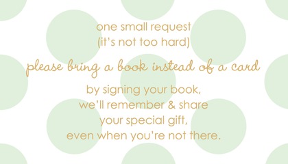 Lavender Polka Dots Bring A Book Card
