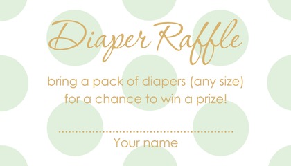 Pastel Multicolored Polka Dots Raffle Cards