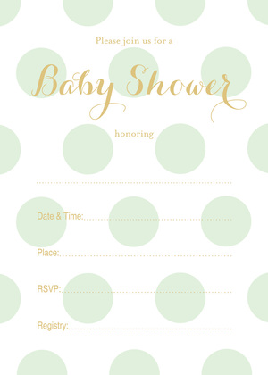 Lavender Polka Dots Fill-in Invites