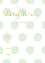 Lavender Polka Dots Fill-in Invites