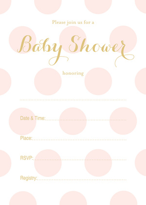 Pastel Multicolored Polka Dots Fill-in Invites