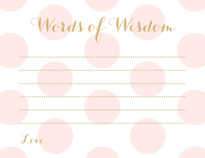 Pink Polka Dots Graphic Bring A Book Card