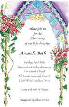 Christening Candles Invitation