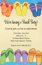 Fun Fancy Wild Flips Invitation