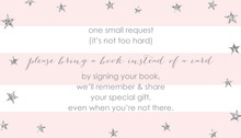 Rose Corners Pink Stripes Bring A Book Card