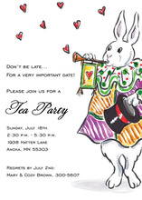 Alice's Rabbit Birthday Invitations