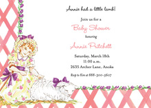 Little Lamb Shower Invitations