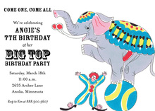 Big Top Invitation