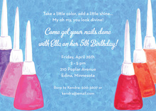 Nail Polish Galore Invitations