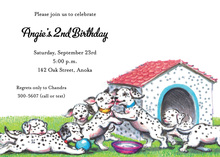 Dalmation Puppies Invitations