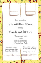 His and Hers Shower Invitations