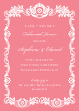 Ballet Pink Luxury Royal Frame Invitations