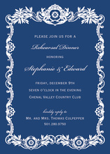 Luxury Royal Frame Navy Luxury Invitations