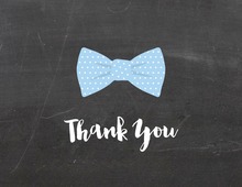 Light Blue Bow Tie Chalkboard Note