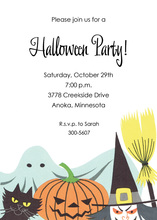 Halloween Party Jack-o-lantern Fill-in Invitations