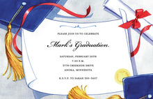 Diploma Digital Green Invitations