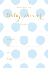 Pastel Multicolored Polka Dots Fill-in Invites