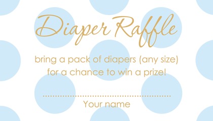 Pastel Multicolored Polka Dots Raffle Cards