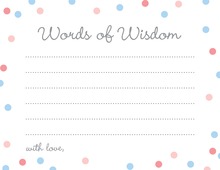 Deep Pink Adorable Hoot Advice Cards