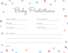 Pink vs Blue Polka Dots Baby Predictions