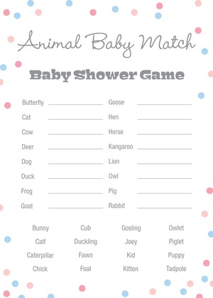 Pink vs Blue Polka Dots Baby Shower Invitations