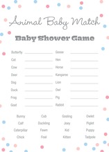 Pink vs Blue Polka Dots Baby Animal Name Game