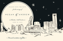 Spectacular City In Holiday Invitations