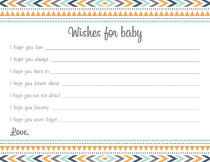 Boho Blue Tribal Patterns Advice Cards